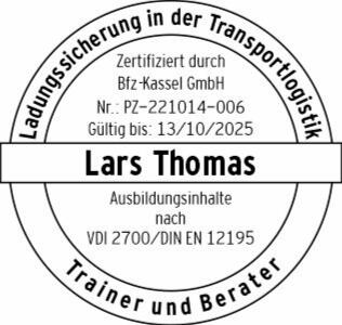 Zertifizierung Lars Thomas